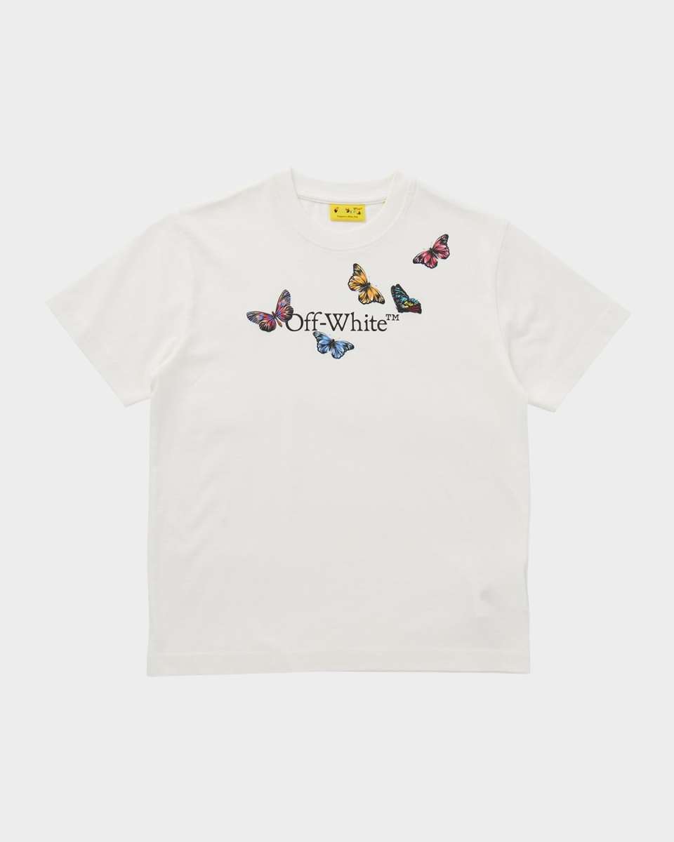 Girl's Bookish Butterfly Logo-Print Short-Sleeve T-Shirt, Size 4-12